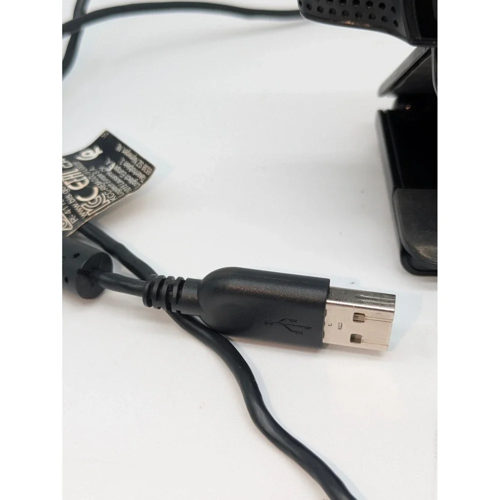 Logitech HD 1080p USB Webcam Built In Microphone Clip Mount for PC Mac Tested